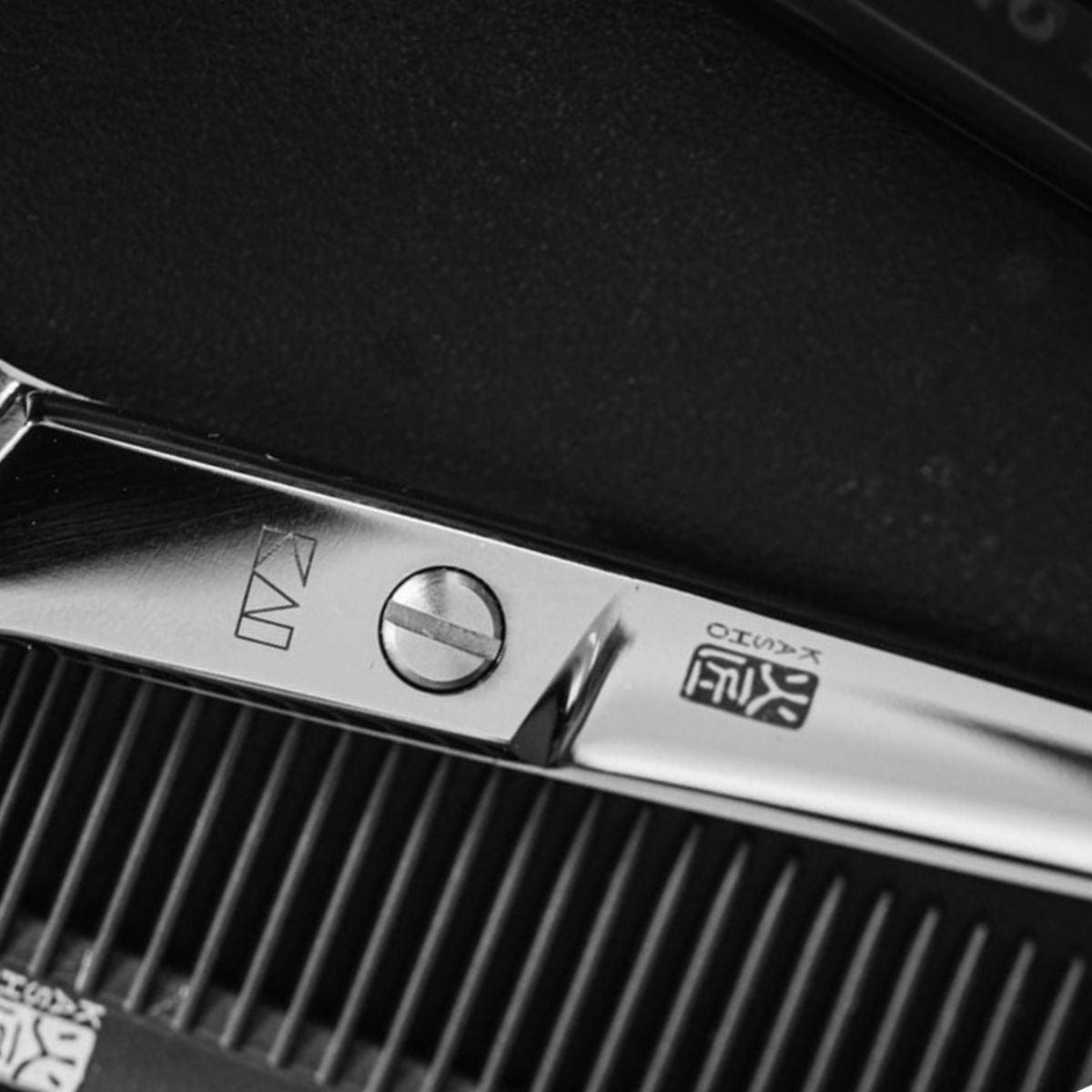 Kasho Blue Straight Hair Cutting Scissors in - Hair Cutting Scissors For Hair Stylists & Barbers (SKU: SCKCB45S)