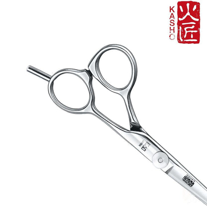 Kasho Design Master Offset LEFTY Hair Scissors in - Hair Cutting Scissors For Hair Stylists & Barbers (SKU: SCKDM55OS L)