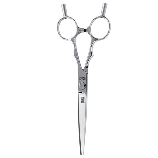 Kasho Silver Straight Hair Cutting Scissors in - Hair Cutting Scissors For Hair Stylists & Barbers (SKU: SCKSI55S)