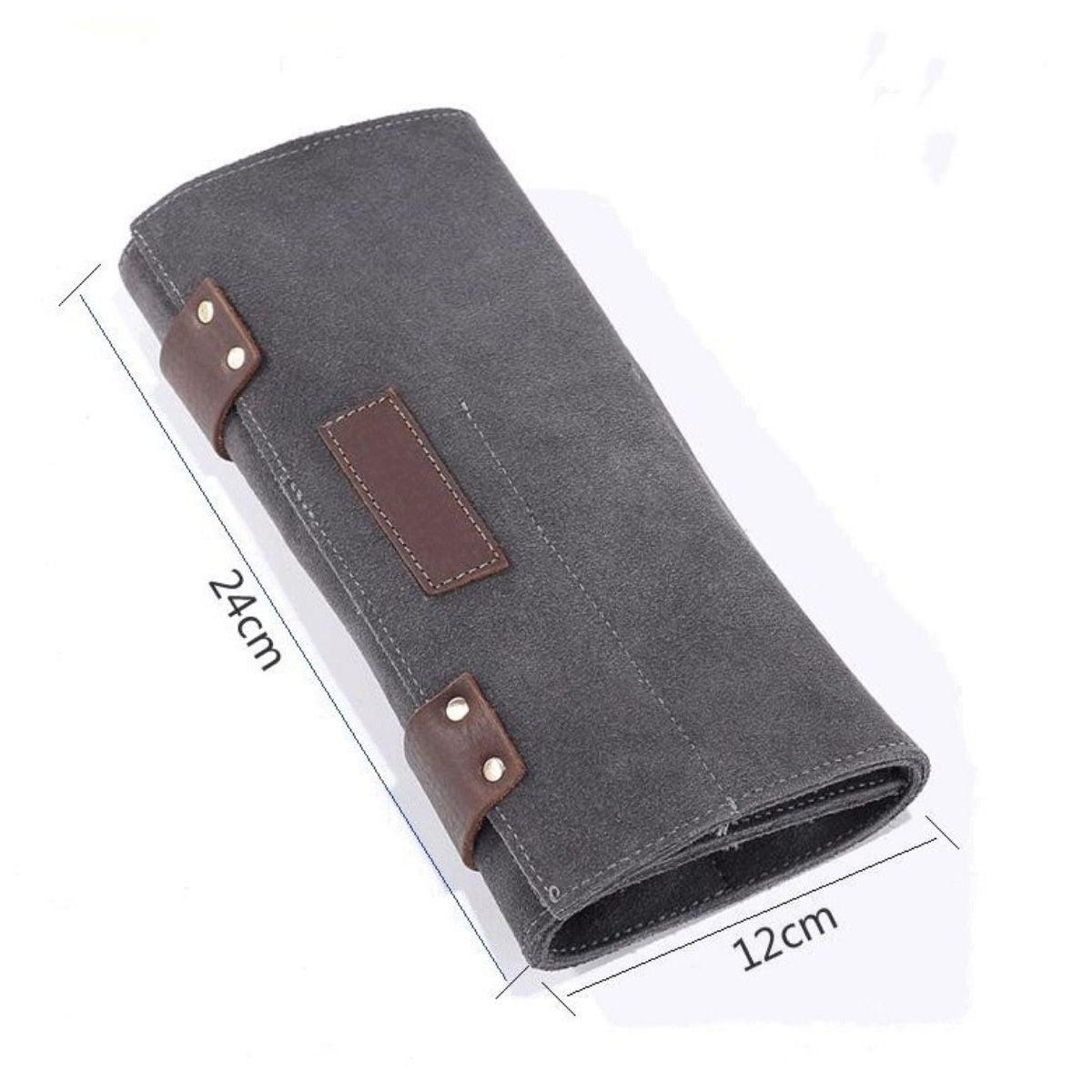 Scissors Roll Bag (Wallet): Protecting Up To 12 Scissors in - Leather Pouch For Hair Stylists & Barbers