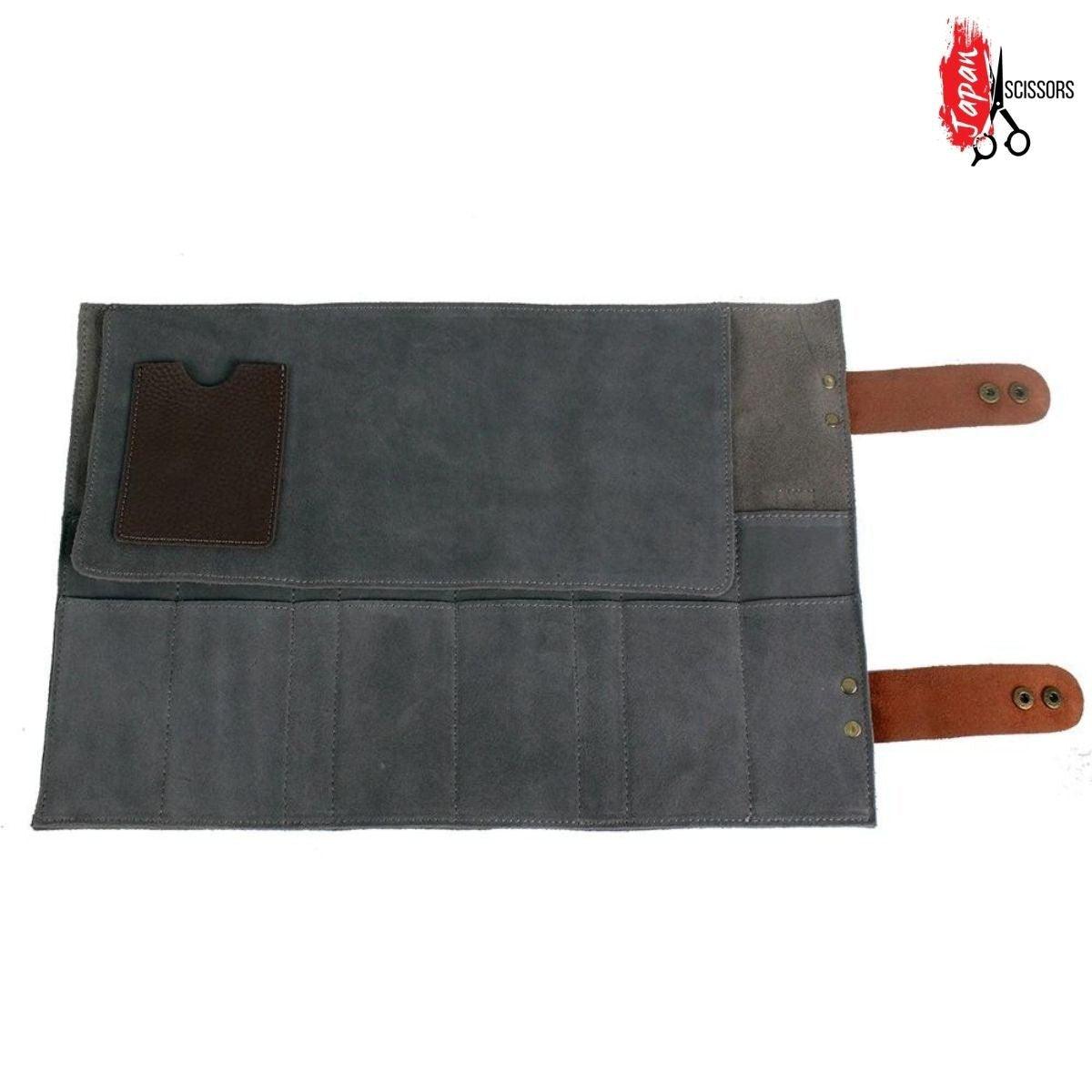 Scissors Roll Bag (Wallet): Protecting Up To 12 Scissors in - Leather Pouch For Hair Stylists & Barbers