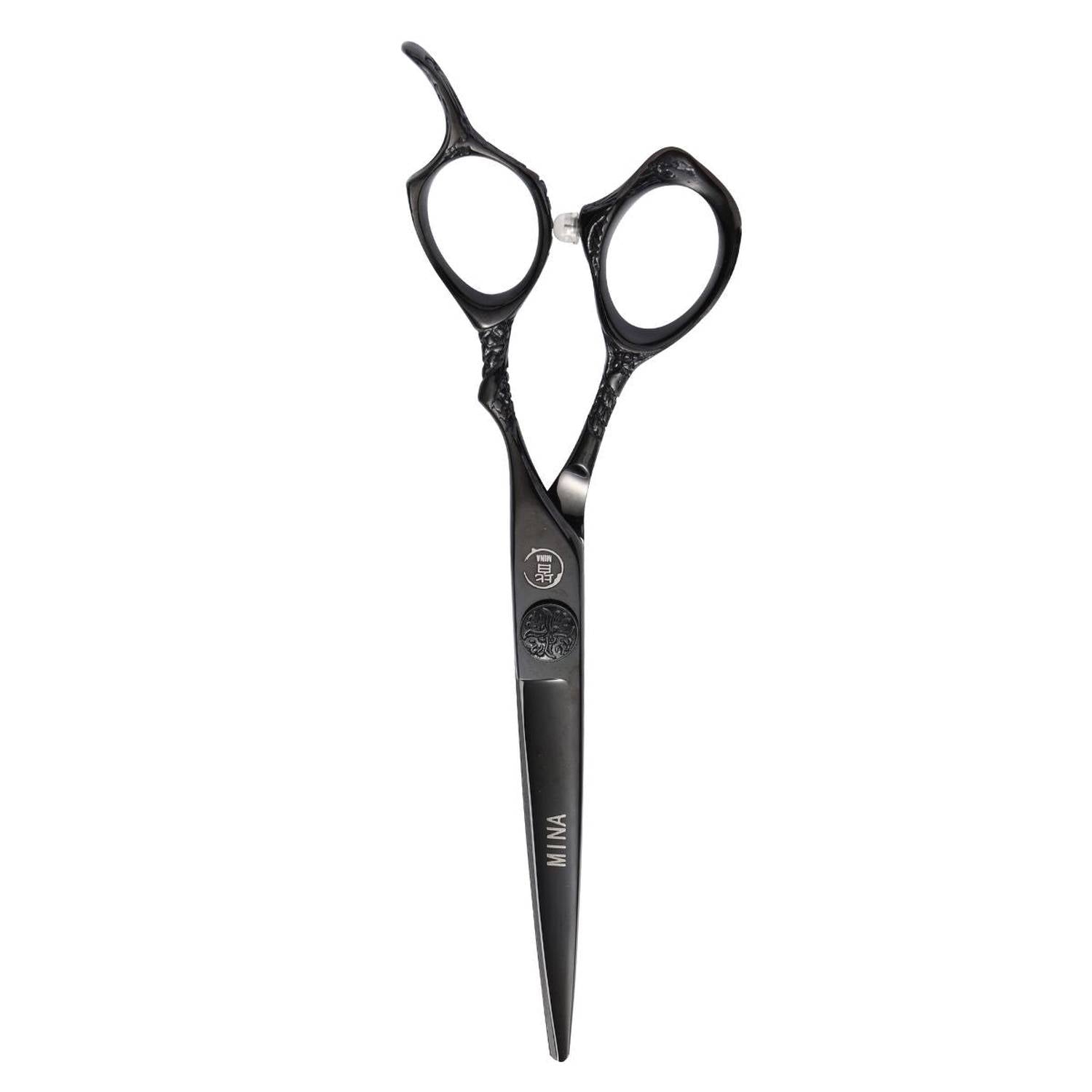 Mina Ash Black Hairdressing Scissor Set (SKU: MIN-ASH-S55)