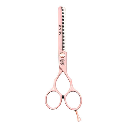 Mina Classic Pastel Pink Thinning Scissors (SKU: MIN-MPNK-T30)
