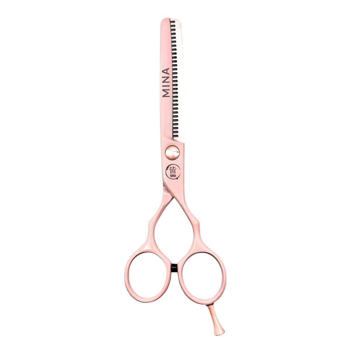 Mina Classic Pastel Pink Thinning Scissors (SKU: MIN-MPNK-T30) (SKU: MIN-MPNK-S55)