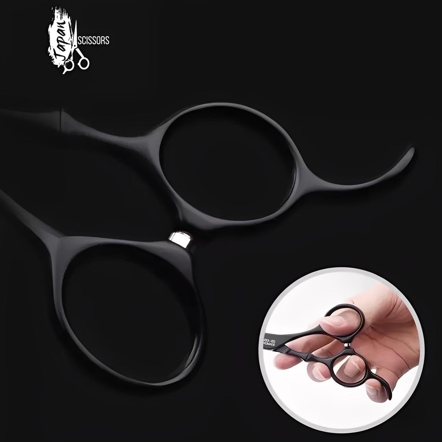 Mina Timeless Hairdressing Matte Black Scissor Set & Kit (SKU: MIN-TML-S55)