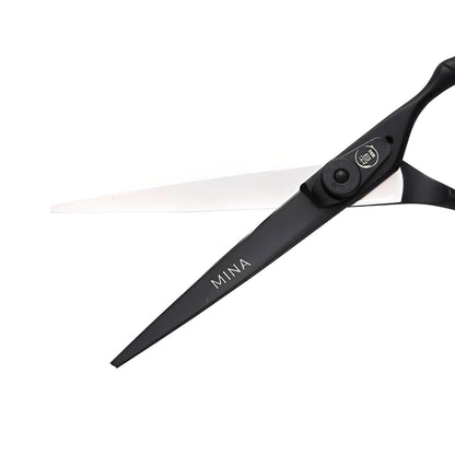 Mina Timeless Hairdressing Matte Black Scissor Set & Kit (SKU: MIN-TML-S55)