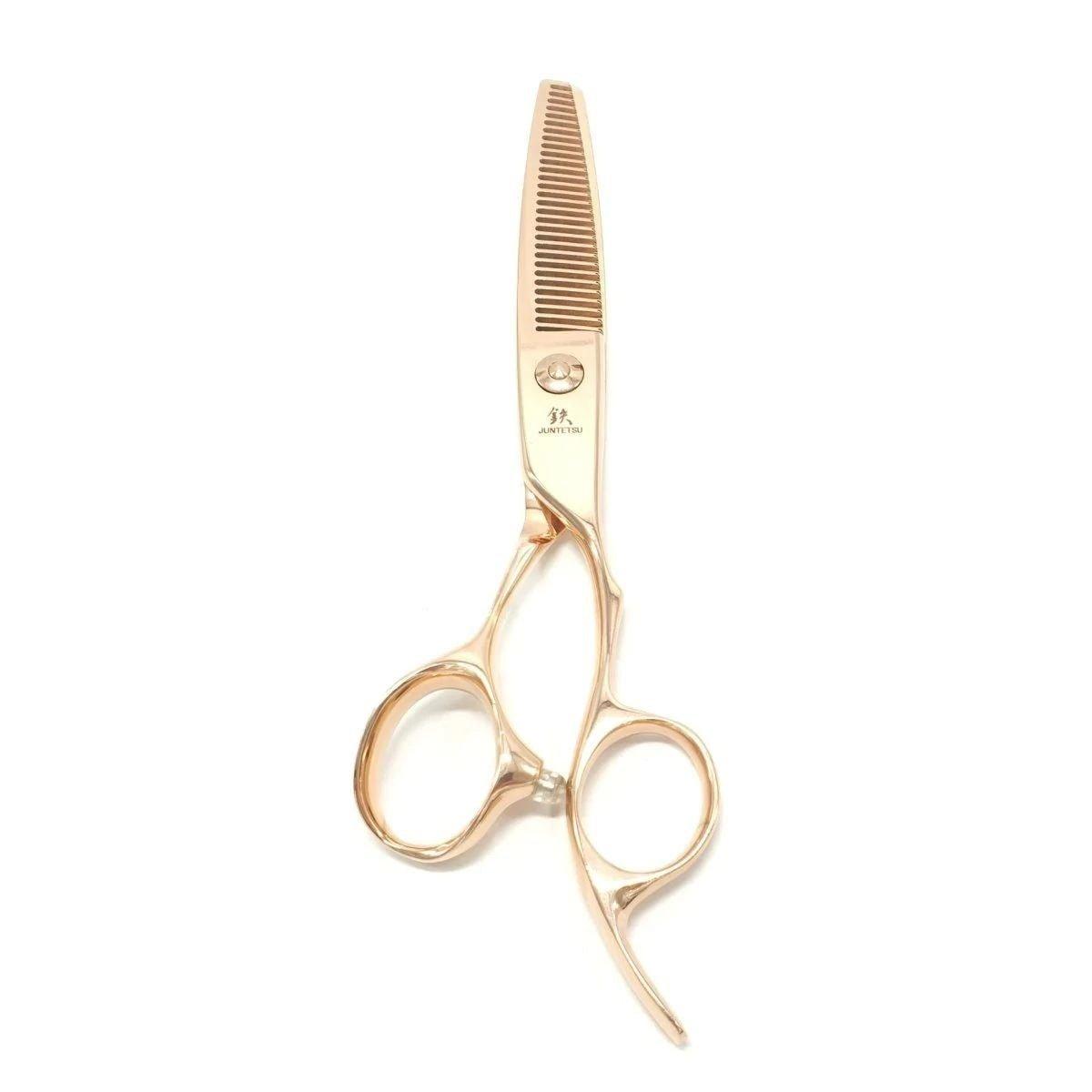 Juntetsu Rose Gold Thinning Scissors - Japan Scissors